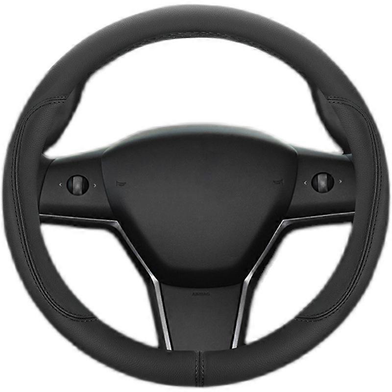 D-Shaped Steering Wheel Cover - Compatible with Tesla Model 3/Y (2017-2025)