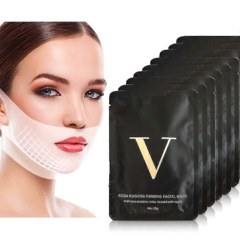 10pcs Double Chin Reducer,face Slimming Strap V Shape Slimming Mask,double Chin Eliminator Lifting Mask