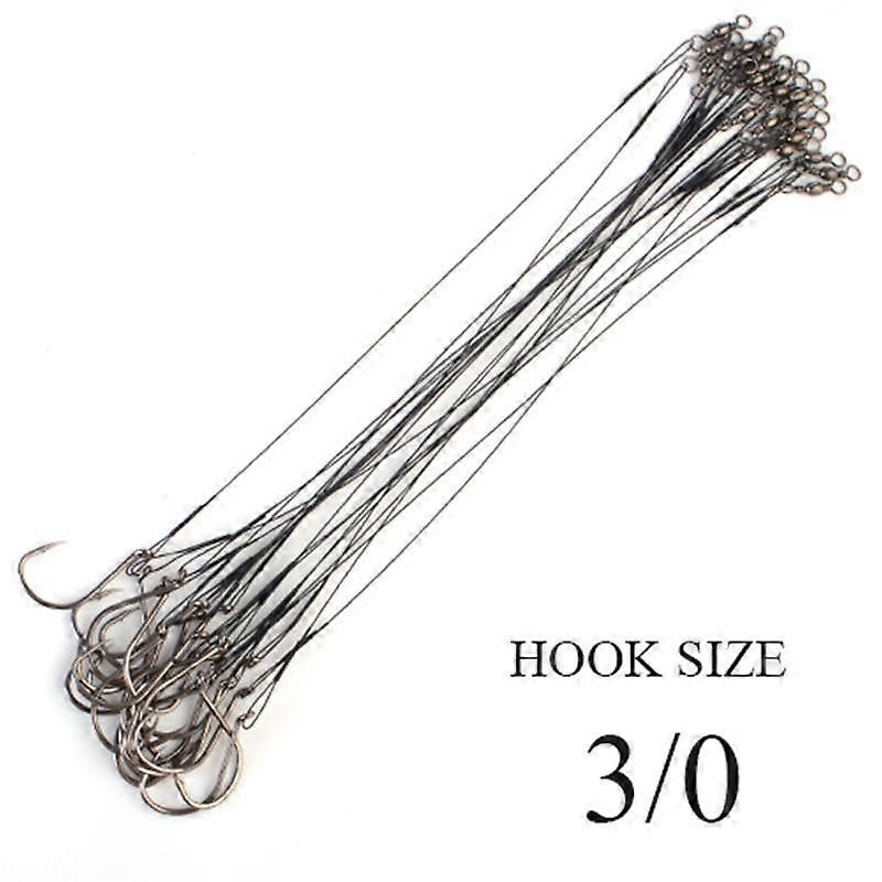 20pcs 20cm Anti-Bite Wire Rope Fishing 40lbs-80lbs with Spinning Lure Accessories for Pike Bass