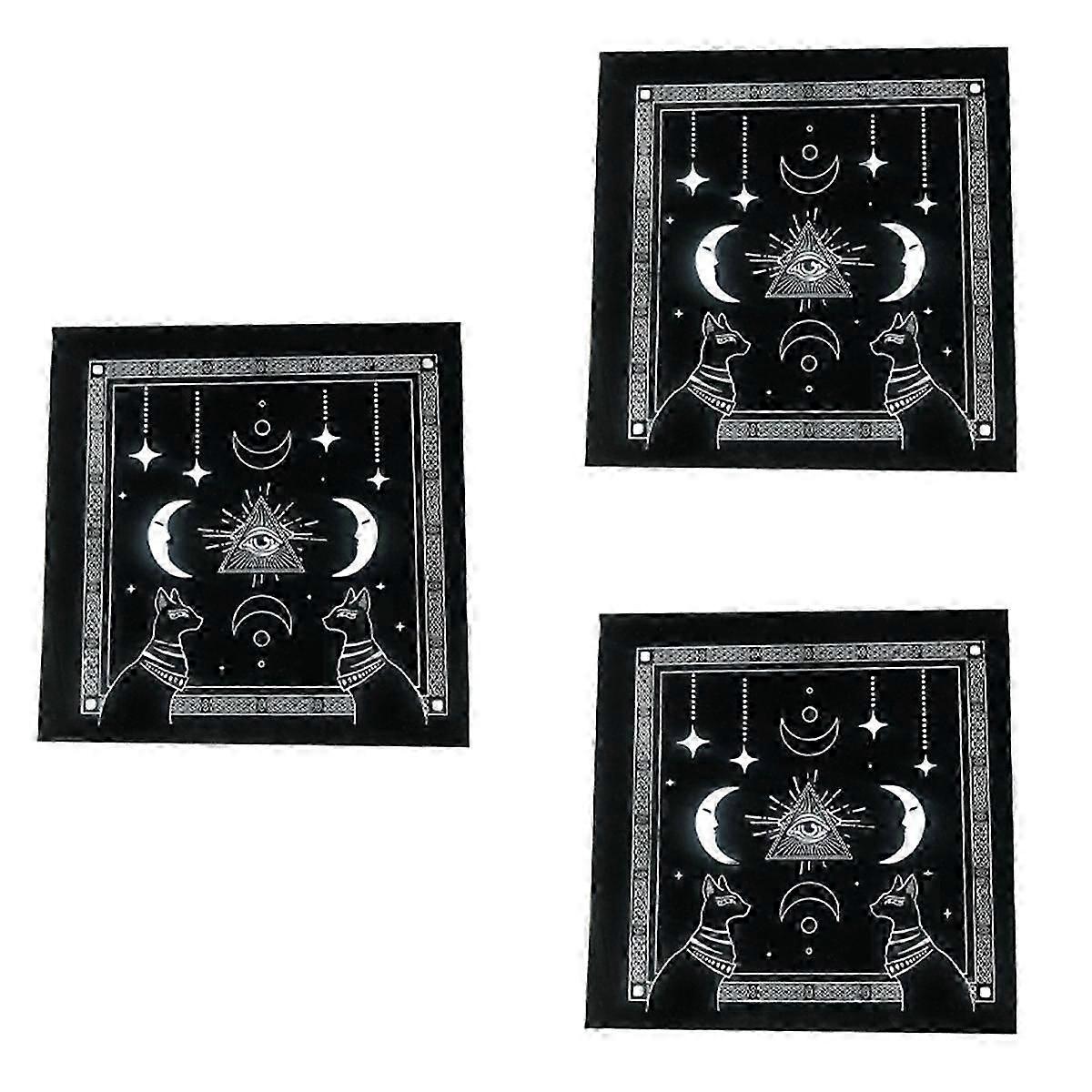 Type C Tarot Tablecloth Velvet Mat Five-Pointed Star Tablecloth Beautiful Pattern Tablecloth JN