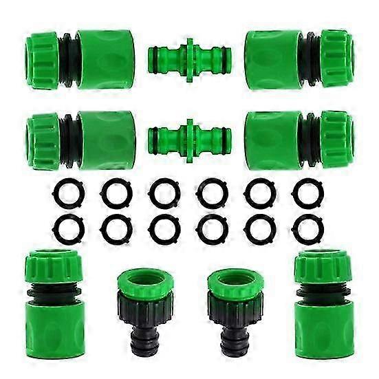 1/2 Inch Plastic Quick Connector Coupling Adapter Set for Garden Watering Hose