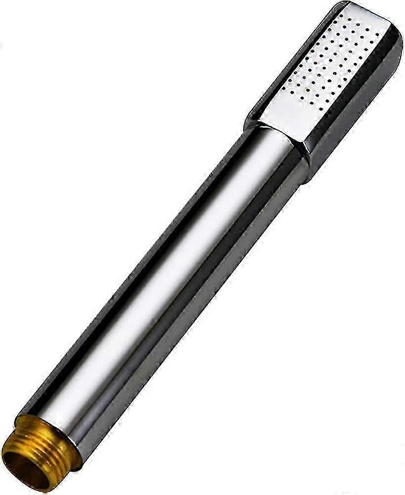 Mini Universal Handheld Shower Head Brass Chromed Showerhead (square)