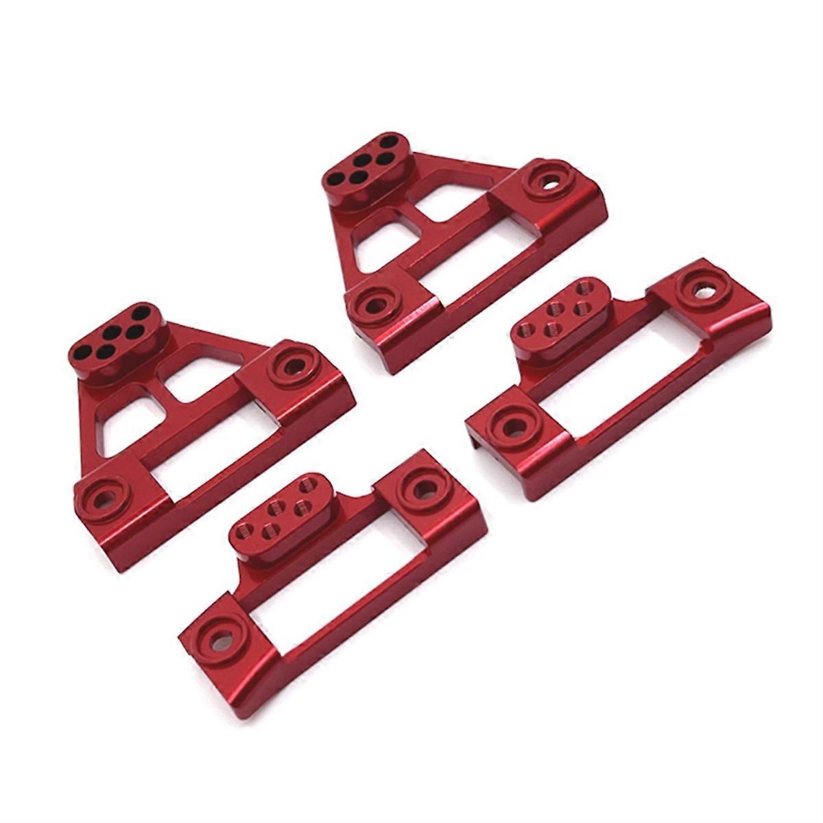RC Car Upgrade Rear and Rear Shock Absorbers Kit for 1/12 H12Y H12Y+ RC Car Upgrade Accessories Red