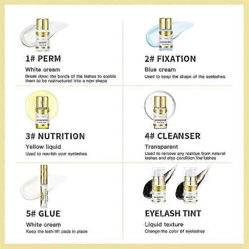 Eyelash Lifting Kit and Lash Lift Perming Lotion Curling Dye Combination Eyelash Enhancer Eye Make