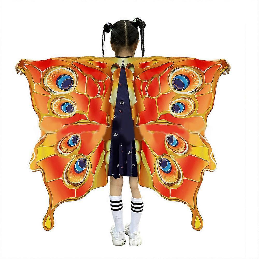 Παιδικό Φεστιβάλ Παραστάσεις Butterfly Wing Cloak Παιδικό Αγόρι και Κορίτσι Crown Princess Cosplay Μανδύας Αποκριάτικο Πάρτι 9