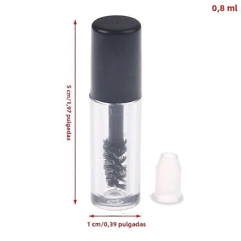 Empty Mascara Bottles with Repairable Brush 5Pcs 0.8ml Empty Mascara Tube Eyelash Cream Container Liquid Bottle DIY