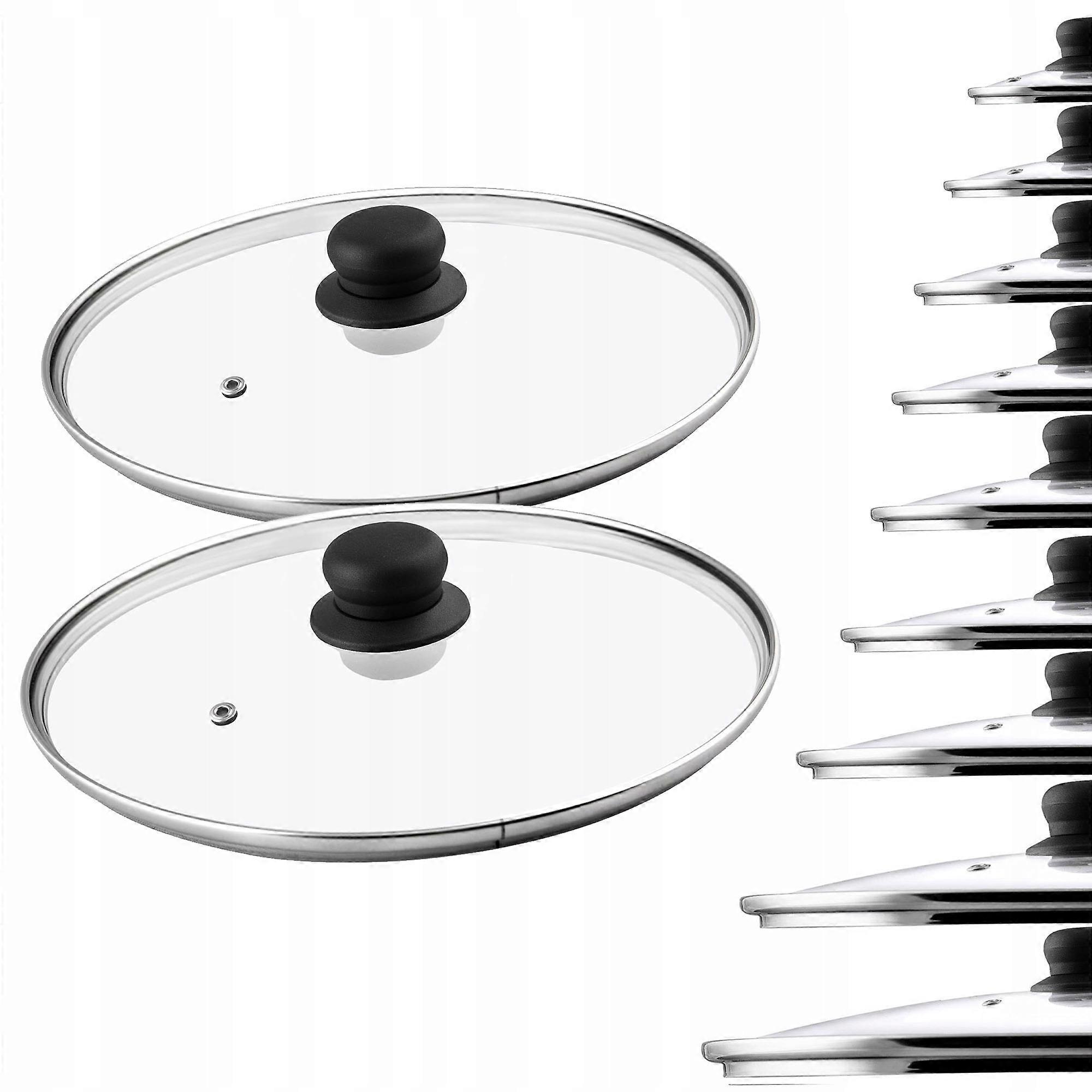 KADAX Glasdeckel 30cm Hitzebeständig Universal 2Stk