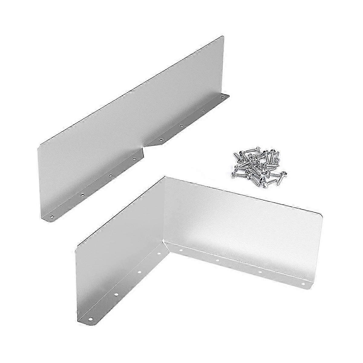 2Pcs Gutter Valley Splash Guards,Rain Gutter Valley Roofing Gutter Guard,Diverter Rain Diverter for