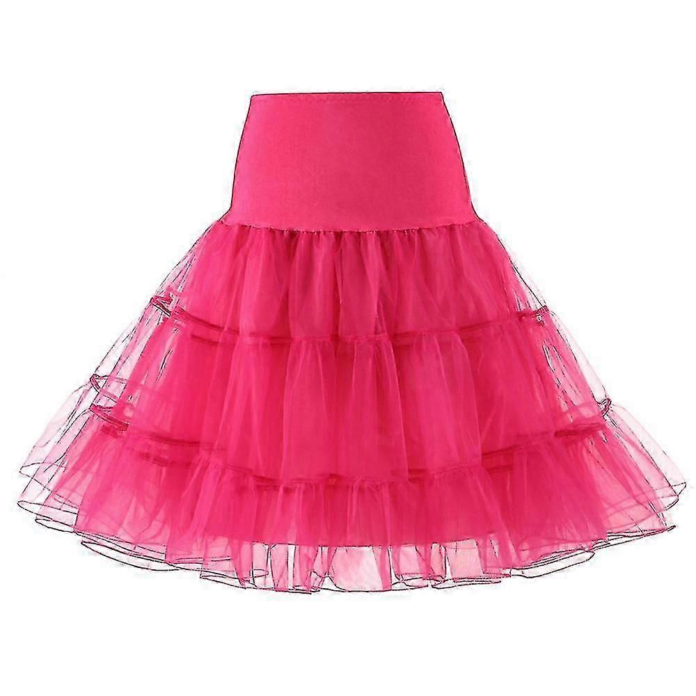 Mardi Gras Costume Women's Elastic Waist Tulle Petticoat Tutu Party Multilayer Cosplay Skirt Underskirt