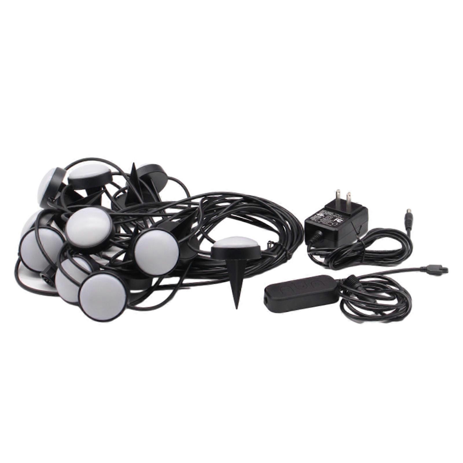 LED Bluetooth Pool Lights Outdoor LED Ground Plug Lights RGB Bluetooth Patio Pool Decorative Ambient Light String Windproof