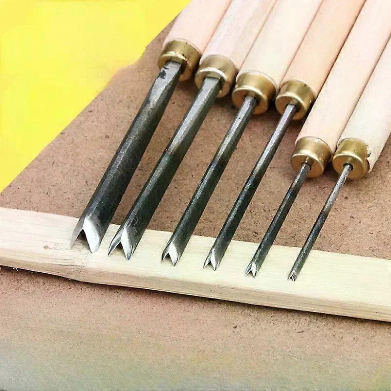 1pcs NEW 01-08cm V Type Exposedness Triangle Chisel Woodworking Chisels Hand Wood Carving Knives FOR Carving Blank Tools