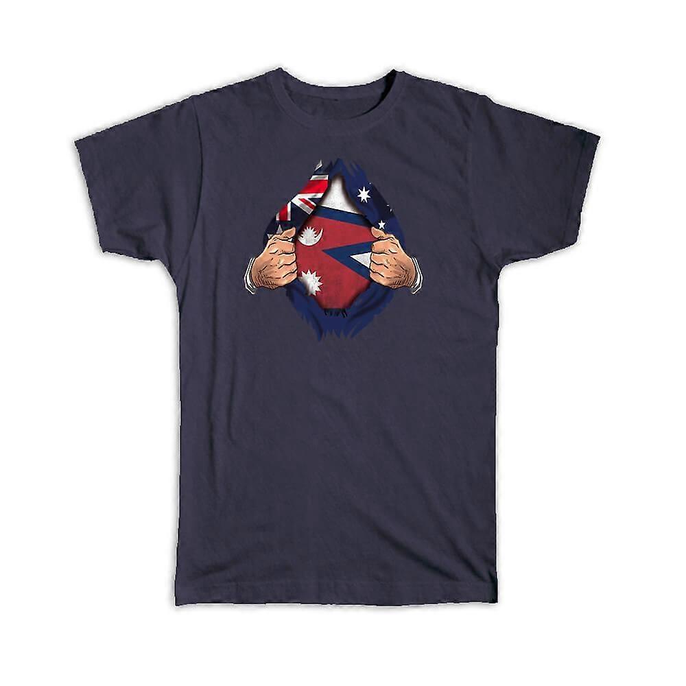 Gift T-Shirt: Nepal Australian Flag