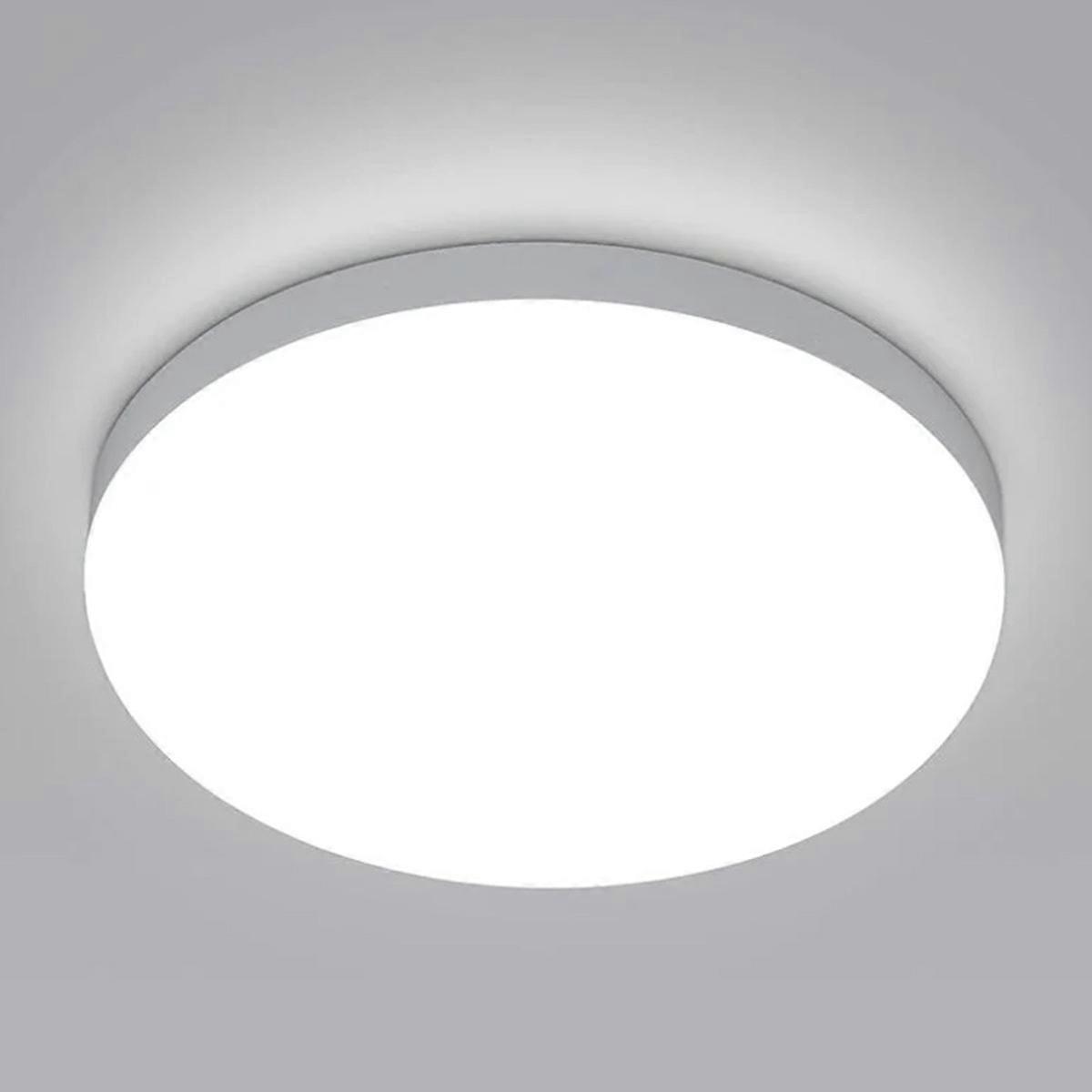 LED ceiling lamp - three-proof model - 30cm [non-inductive + constant light model] 30W white light