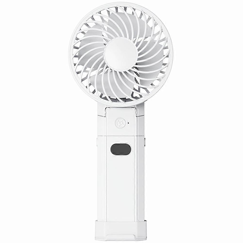 RD10 Handheld Foldable Fan Summer Cooler with Power Bank Function - White
