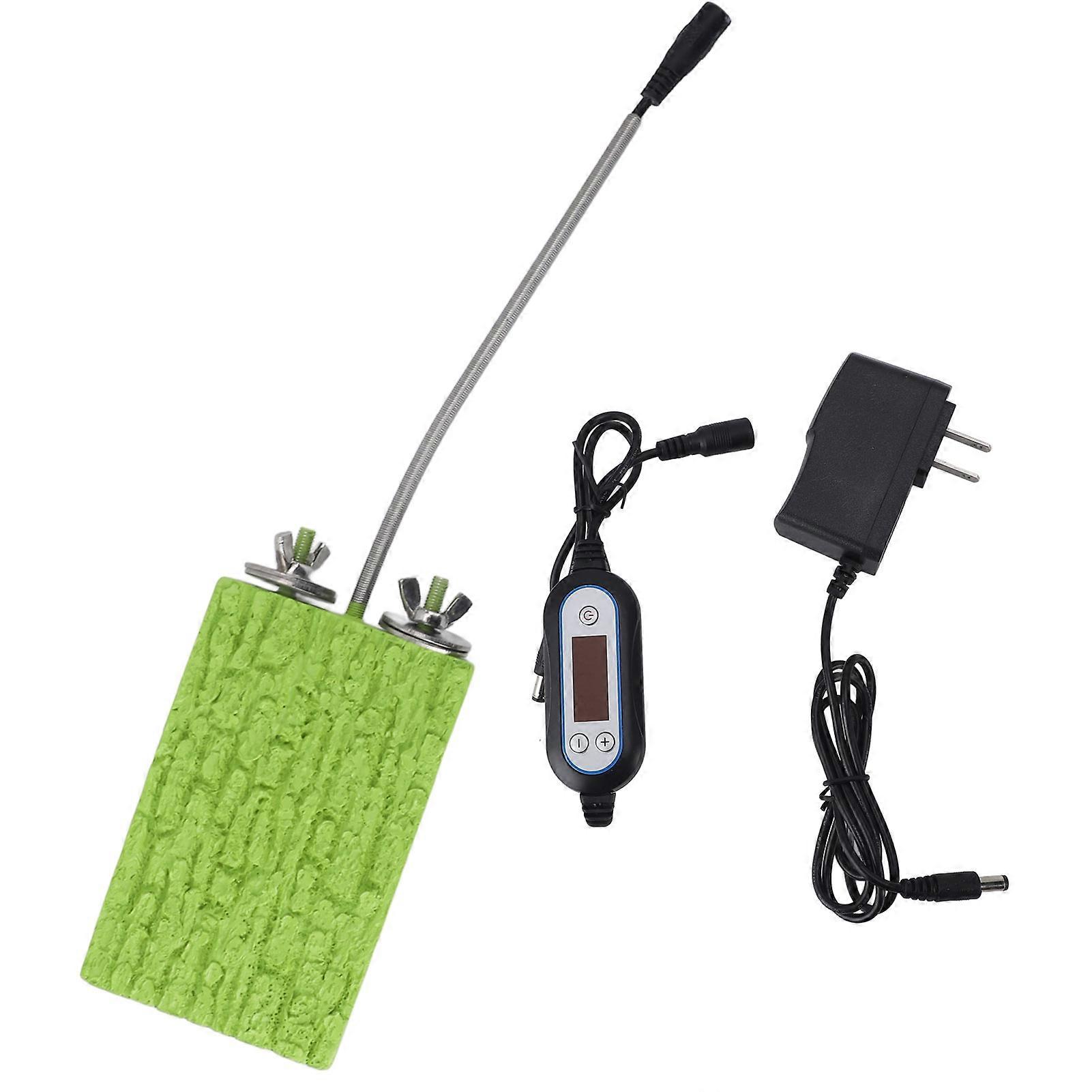 Plate-forme de perchoir à oiseaux Panneau chauffant Contrôle de la température basse tension 110-220V pour perroquets hamsters écureuils Puissance réglable Durable Desig