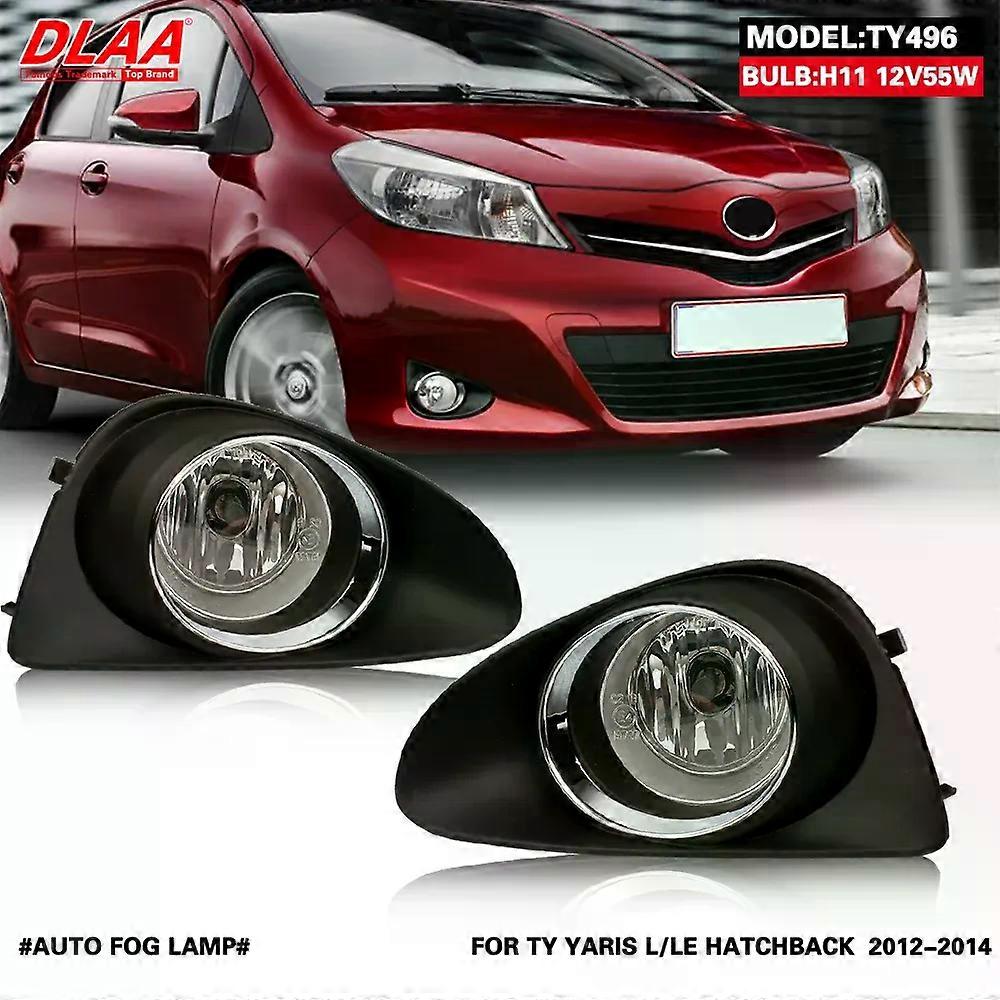 High qualityDLAA For YARIS L LE HATCHBACK  2012 2013 2014 Front Fog Lights Car Styling Spot Light Fog Lamps With Switch - 1 Pair