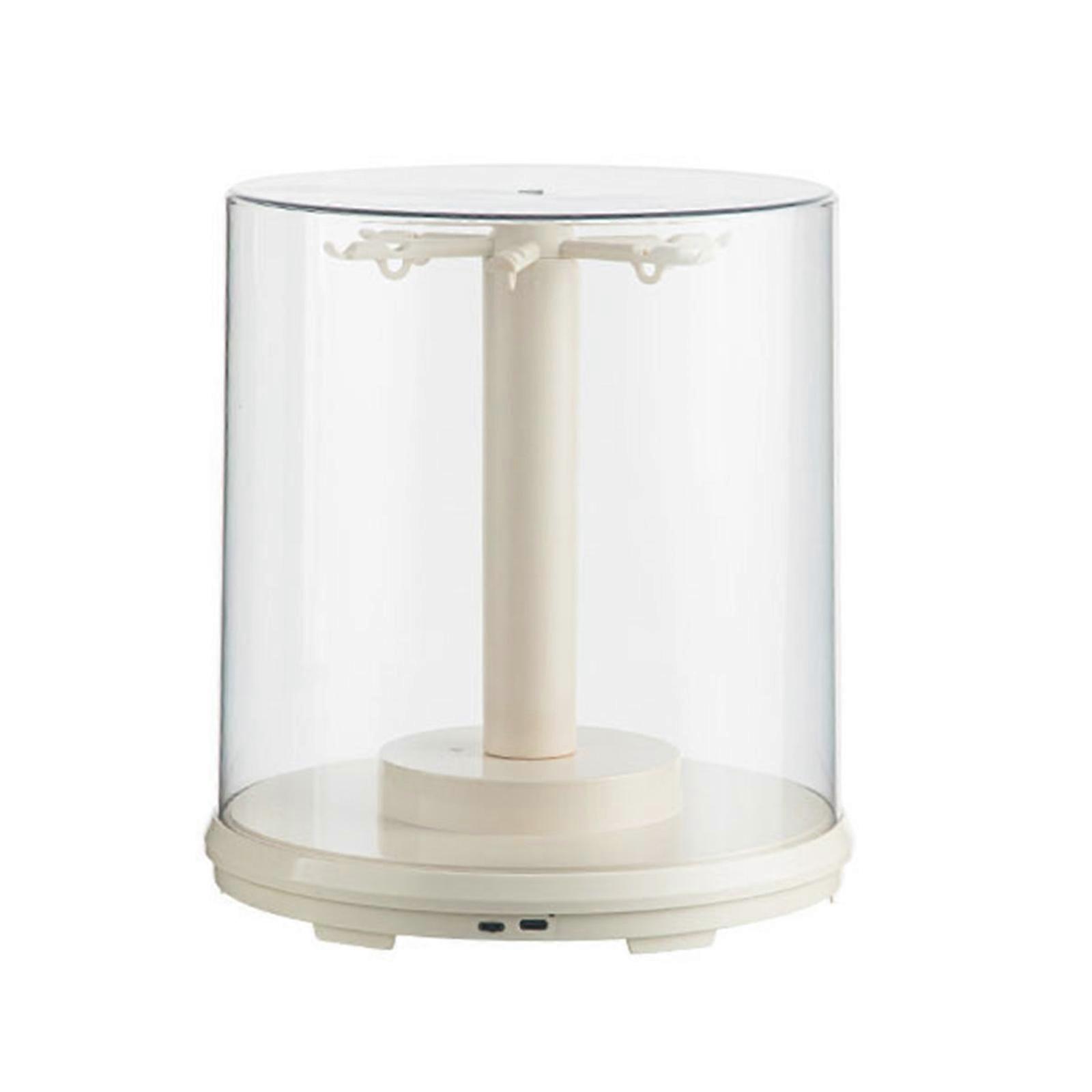 Clear Plastic Collectible Display Case With Rotating Base For Anime Plush Toys Dustproof Home Decors Rotating Case