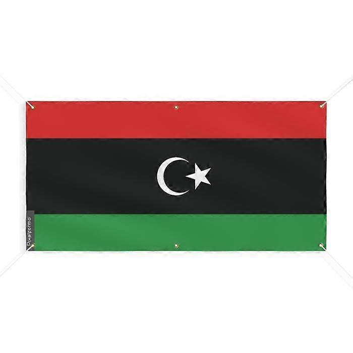 Flag Banner - Libya - 40x80cm - Polyester - 6 Eyelets - Digital Print