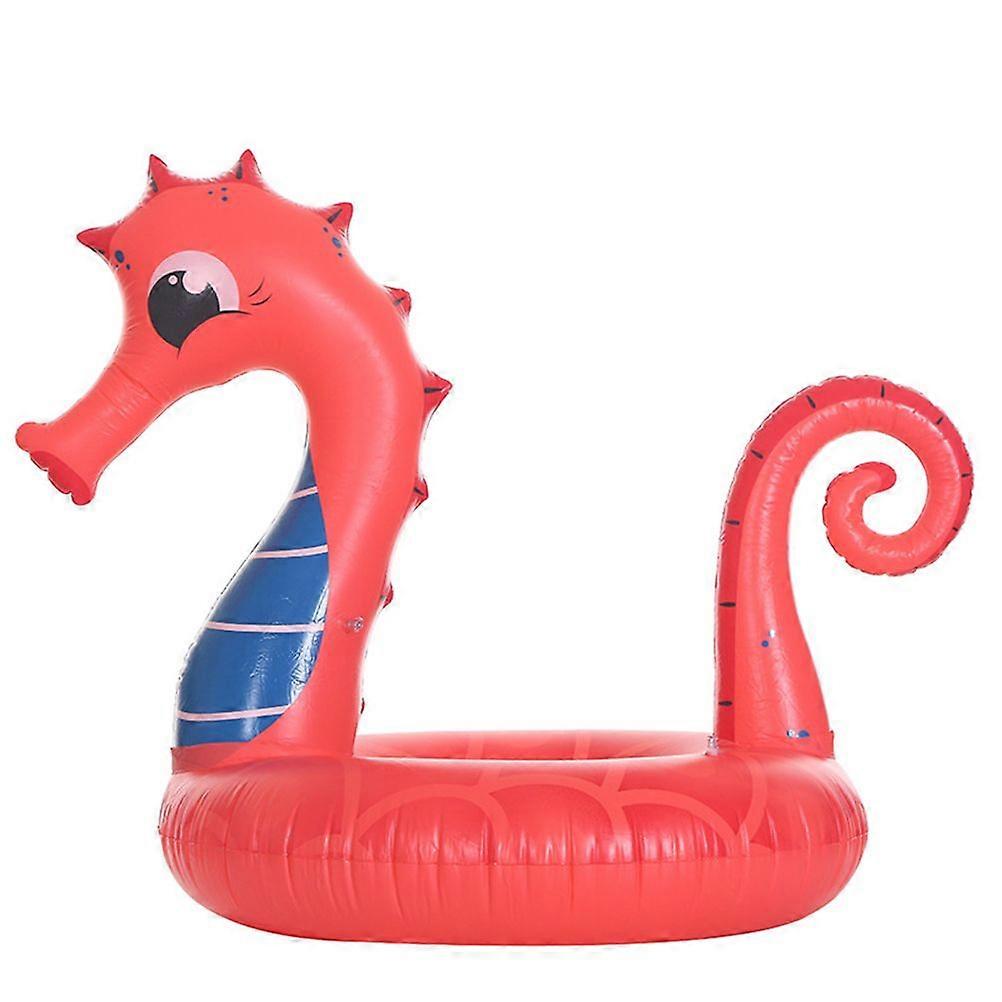 Sea Horse Shape Floating Inflatable Swimming Ring Mounts Floating Beach Swimming Ring