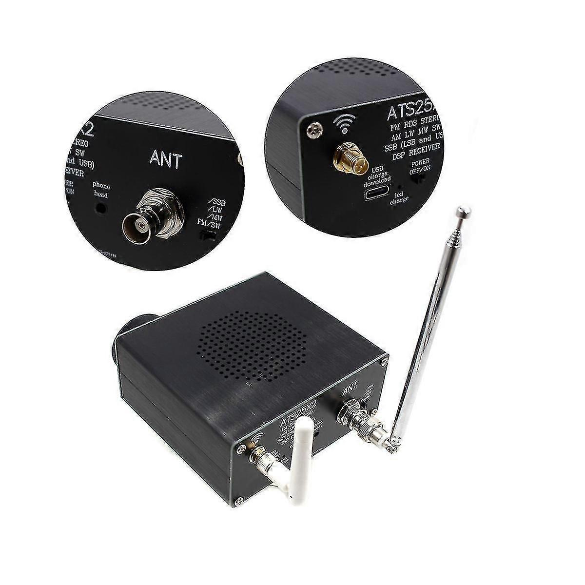 -25x2 Fm Rds App Network Wifi Radio 2.4 Inch Touch Screen 108mhz Full-band Radio With Spectrum Scann