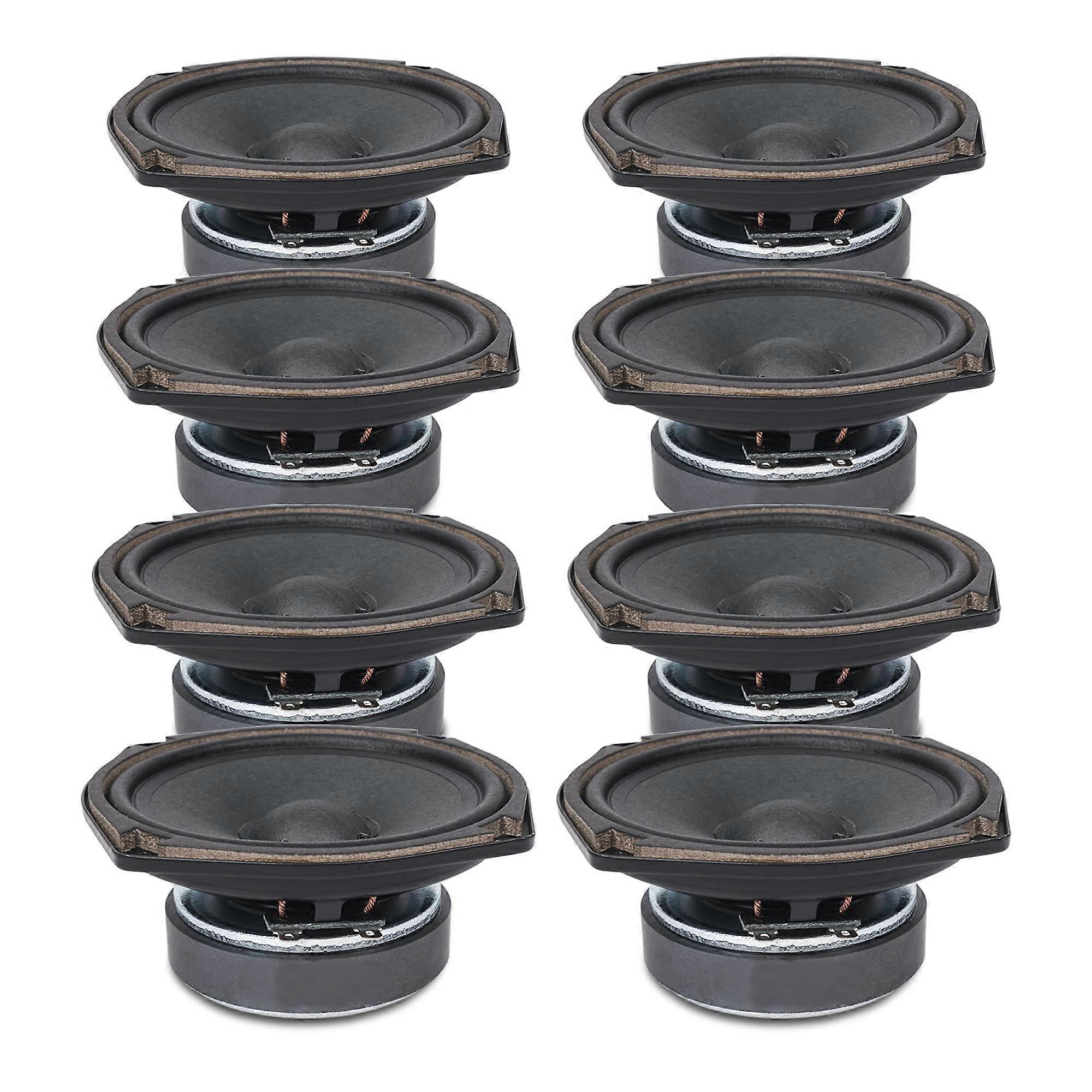 8Pack 5' Full Range Speakers, Replacement Drivers for PA, DJ, Column Speakers (STLFC48PACK)