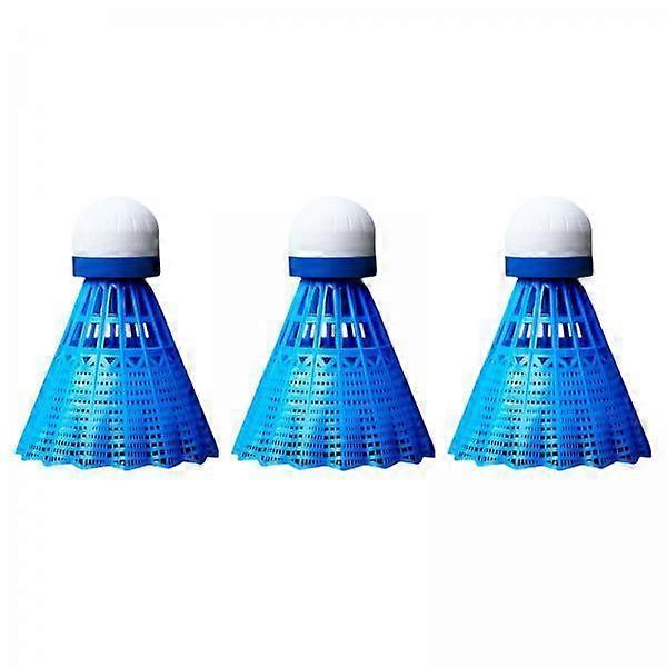 2-4pack 3Pcs LED Badminton Shuttlecocks Glow in The Dark Birdie Balls Blue