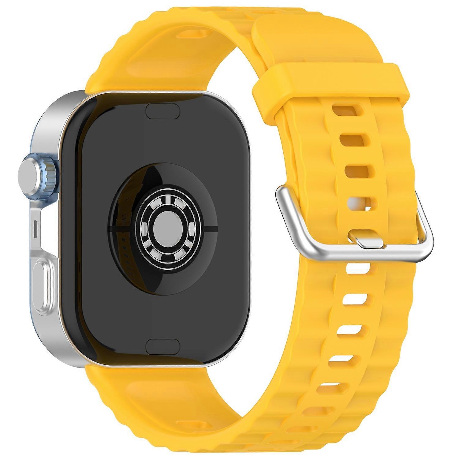 Silikonowy pasek ze srebrną klamrą do oddychającego paska do zegarka Huawei Watch Fit 4 Pro / 4/3