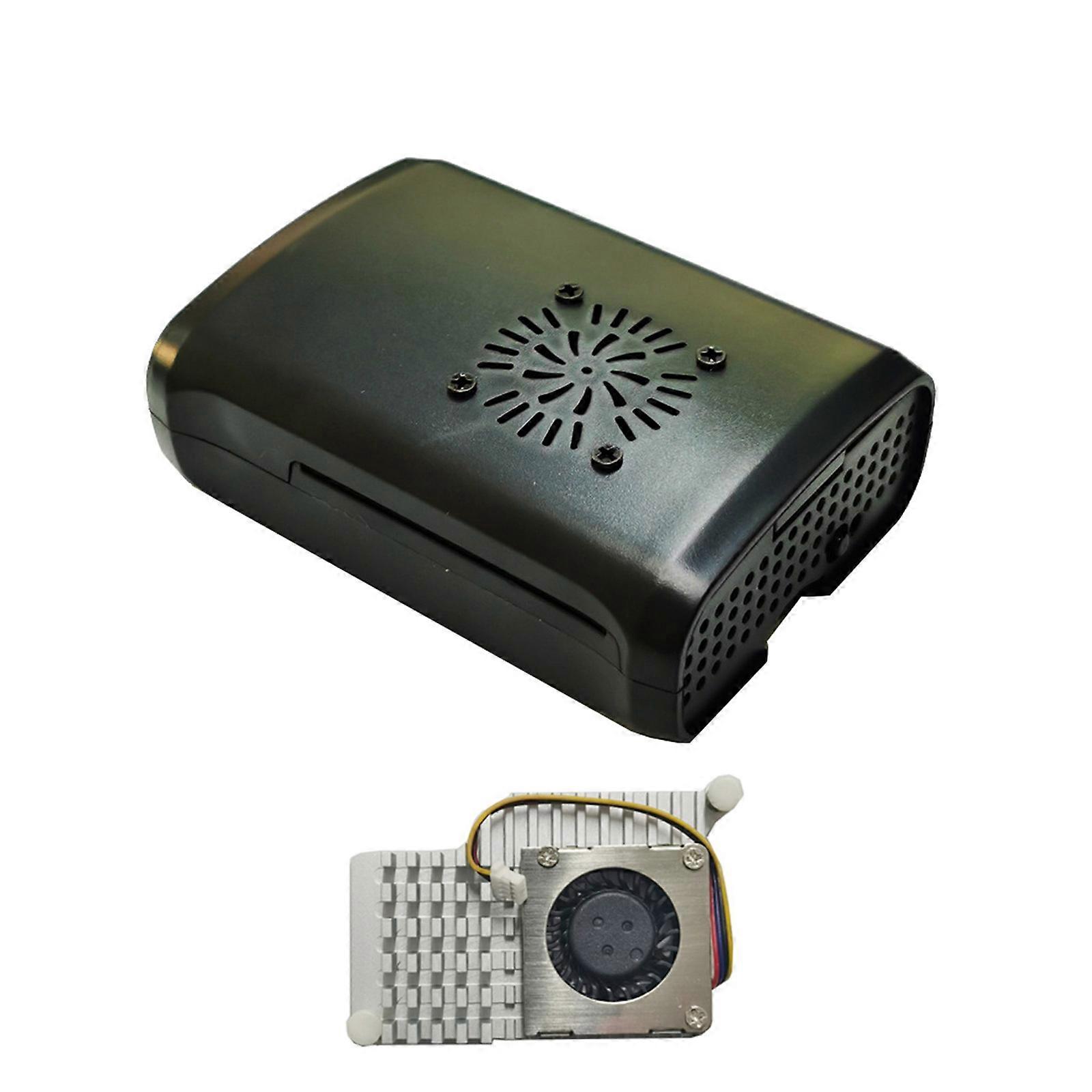 Case Cover For RPI5 Protective Case with Cooling Fan and Heatsinks Effective Heat Dissipation Solution Multicolor