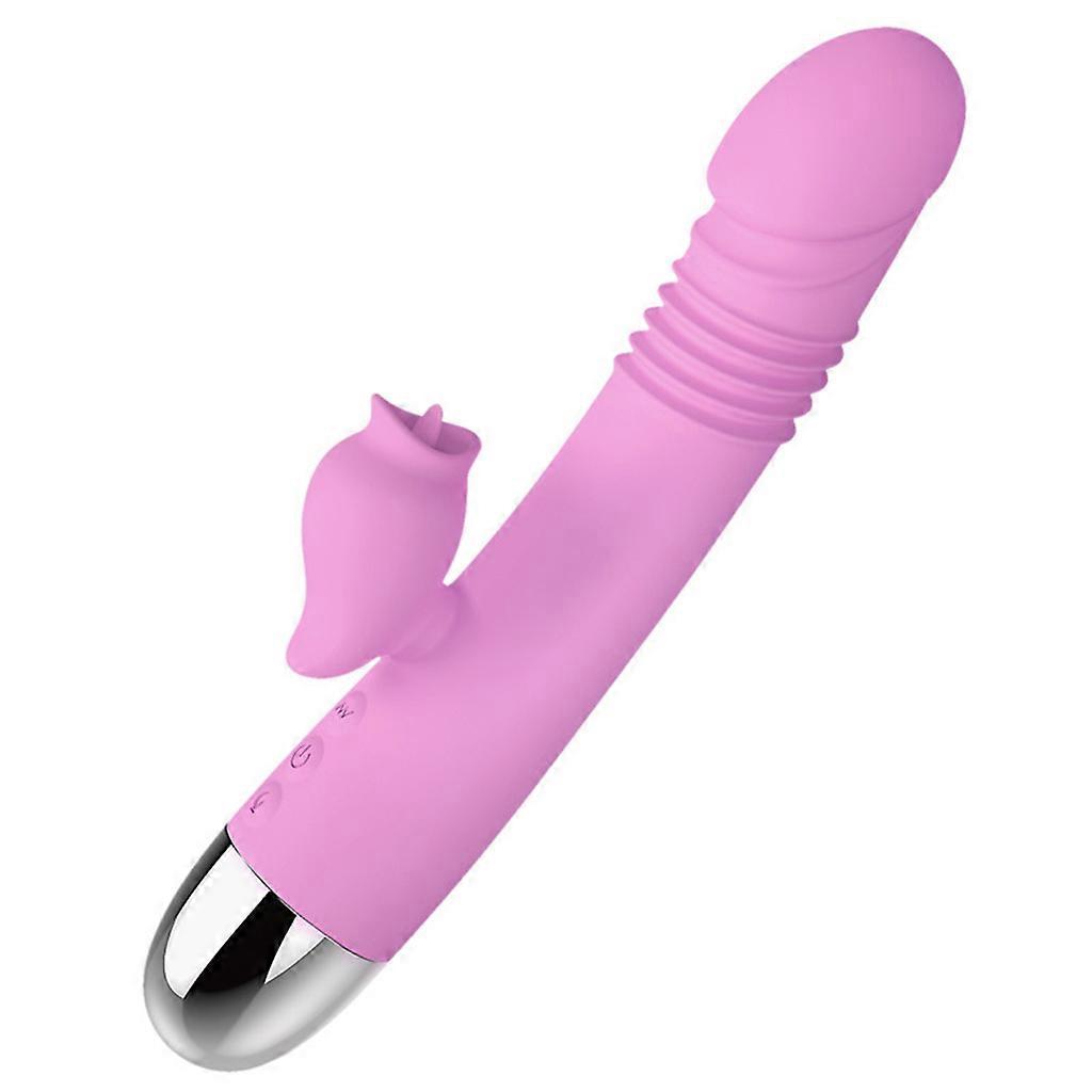 Multi Modes Licking Vibrator G-Spot Heating Stimulator Telescopic Massager