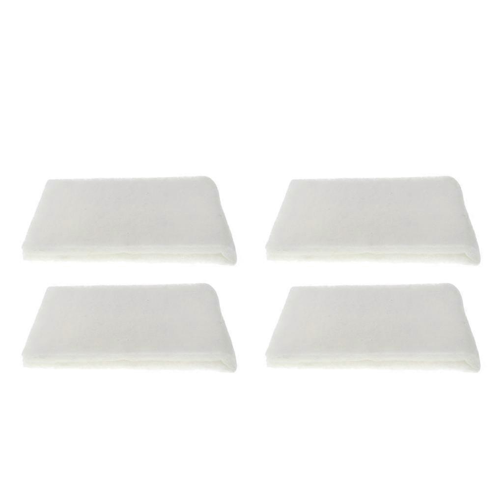 4個ホワイトバイオロジカルコットンフィルターフォーム池水槽タンクスポンジパッド