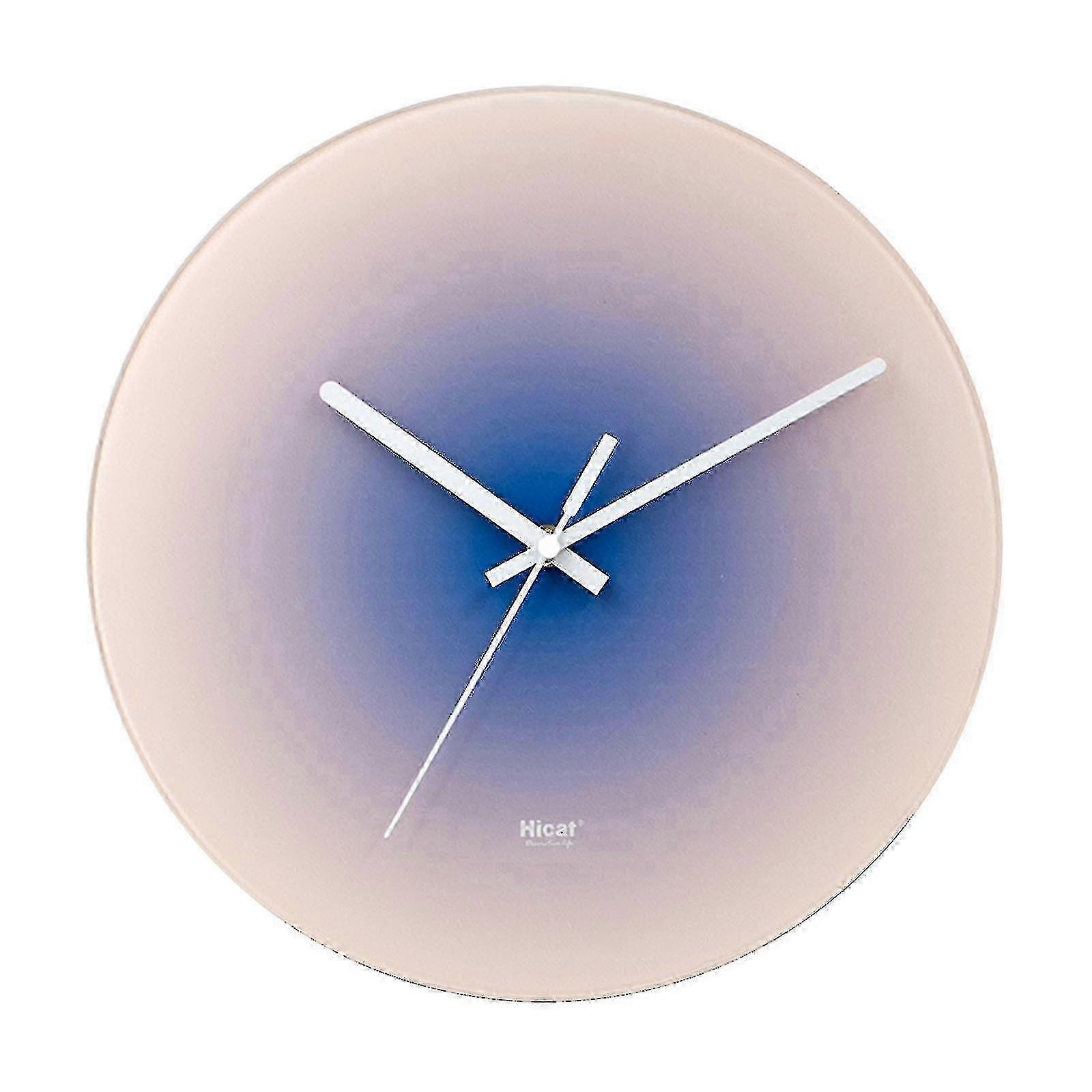 Nordic Sunset Wall Clock Battery Operated With Pointed Needle Round Silent Clock