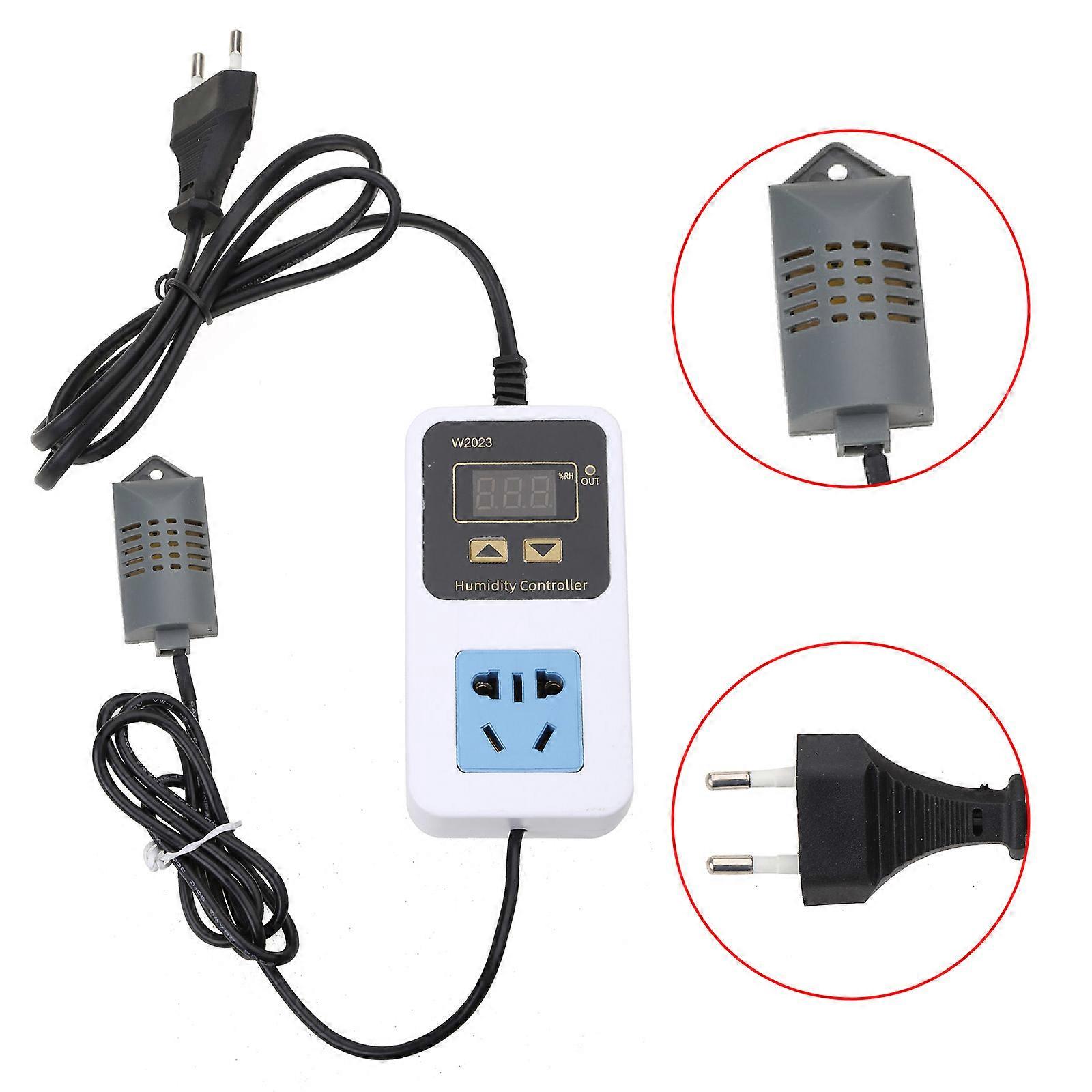 Humidity Controller Outlet 110V 220V 10A Direct Output Hygrometer Humidity Control Switch Socket 0~99%RH