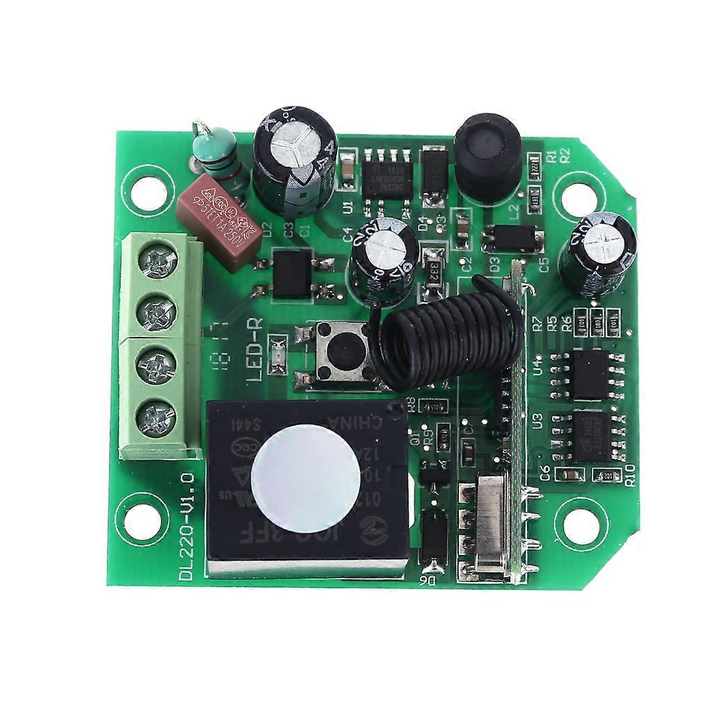 Durable AC 85V-250V Wide Voltage Single Way Switch Wireless Receiver Controller with Type 86 Panel Remote Remote Control