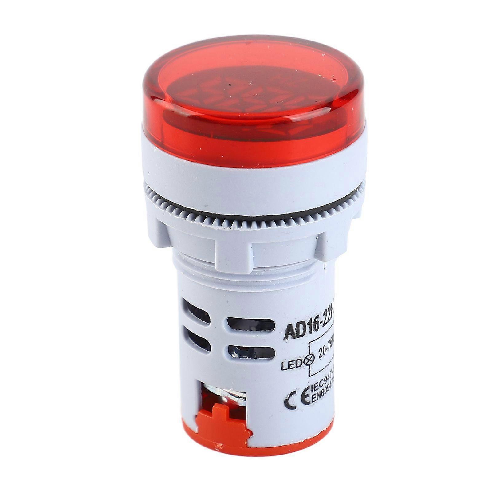 高品質AD16-22HZ丸型電源周波数信号インジケータ20~75Hz赤