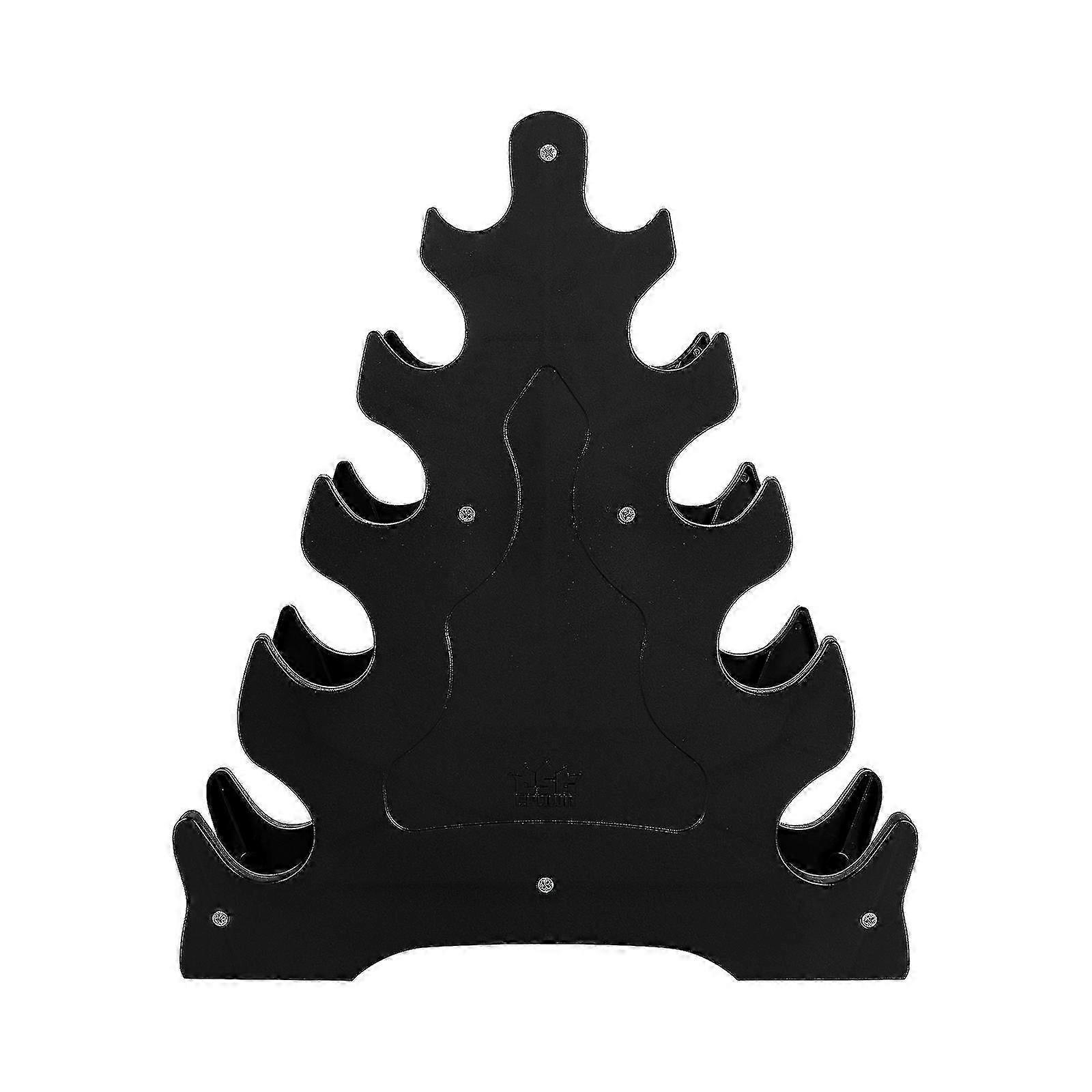 Winomo 5-Tier Dumbbell Rack with Leaf Design - Compact Weight Storage Stand