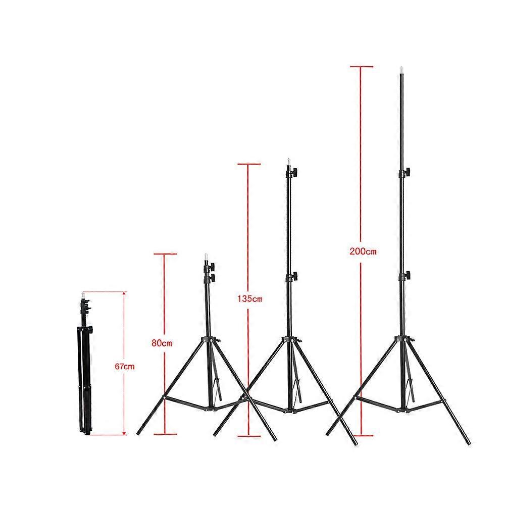 Adjustable 1.8x2.7m Photography Backdrop Stand Kit with Crossbar and Clamps