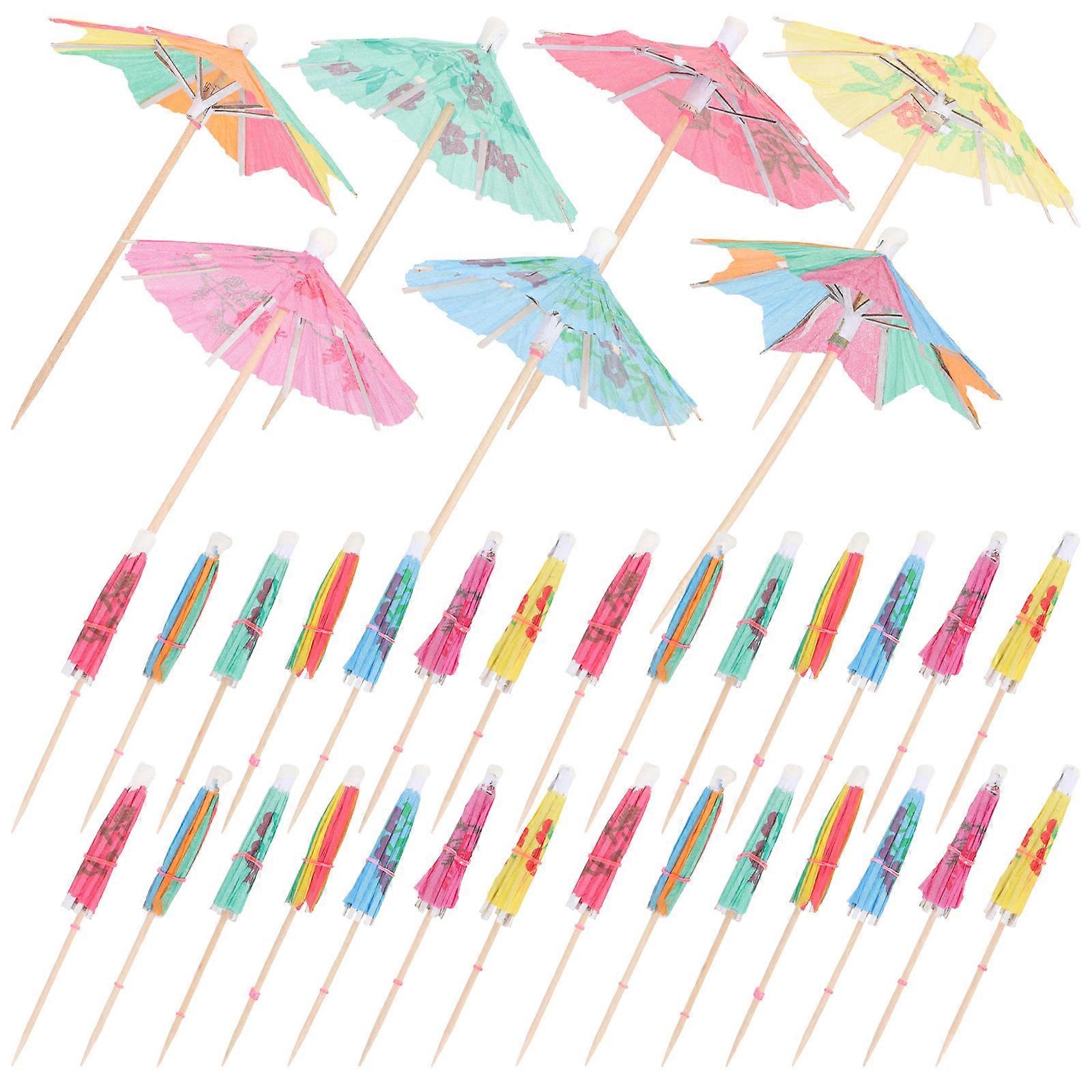 Umbrella Cocktail Picks, Accessories Enhancing Food and Drinks at Social Occasions