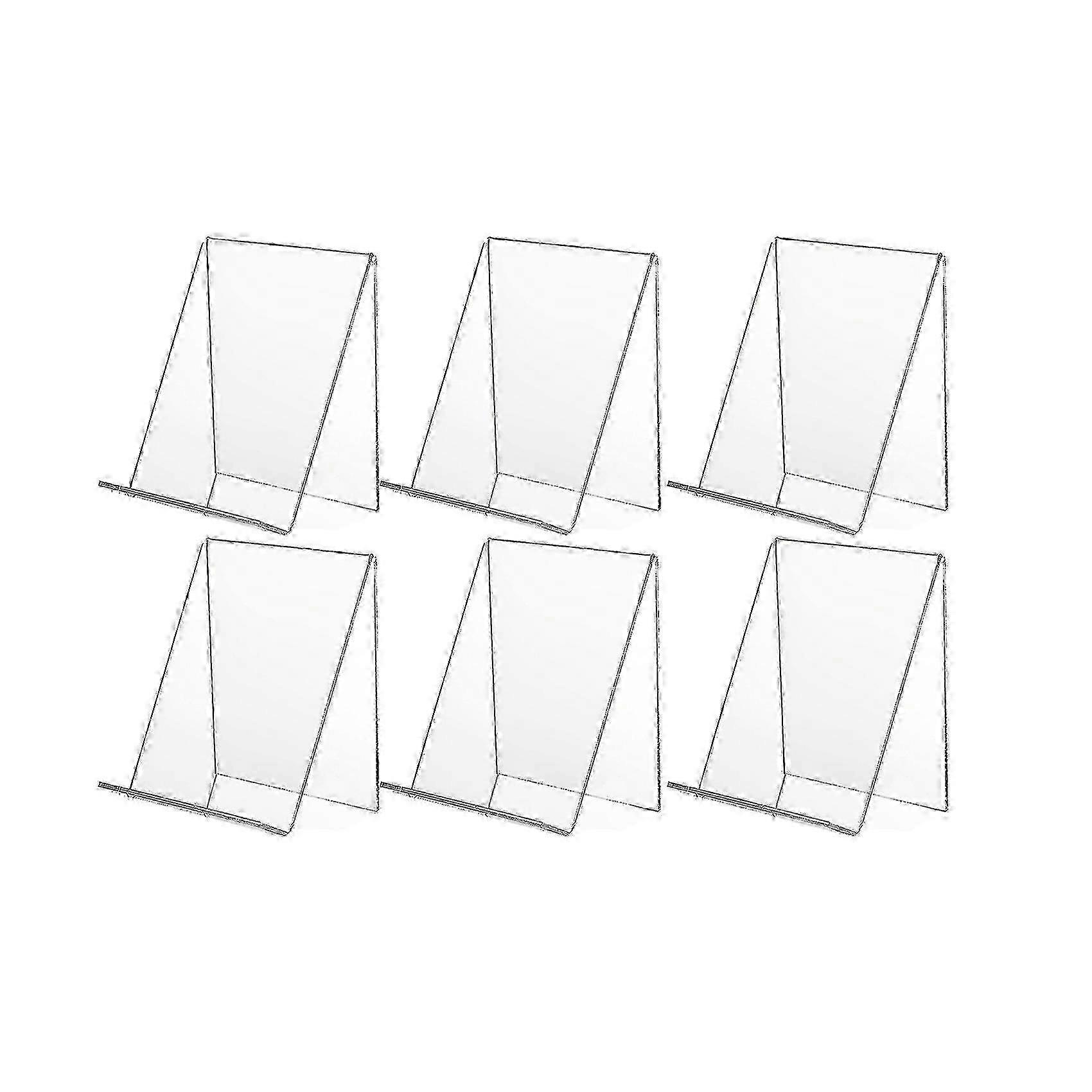 Transparent displayställ 6-pack för böcker, bilder och dekorativa föremål.