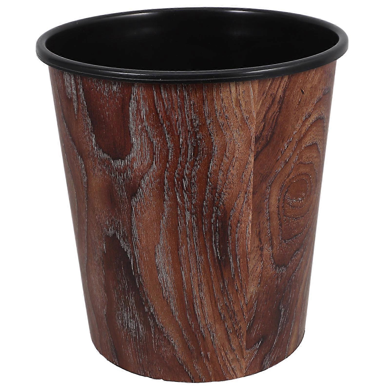 Functional Round Trash Can with Sufficient Capacity for Everyday Household Needs