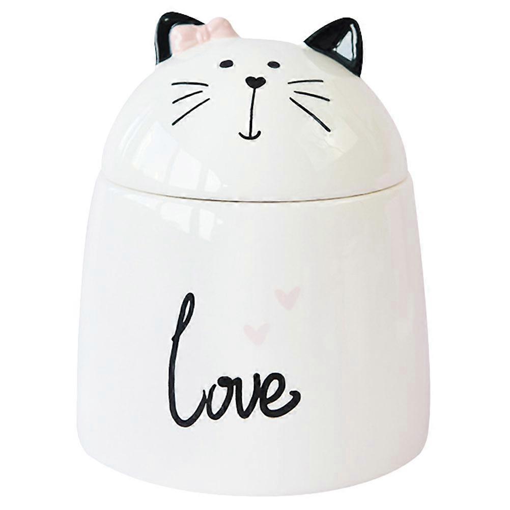 Practical Ceramic Canister Jar with Lid, Dust Proof and Versatile Usage