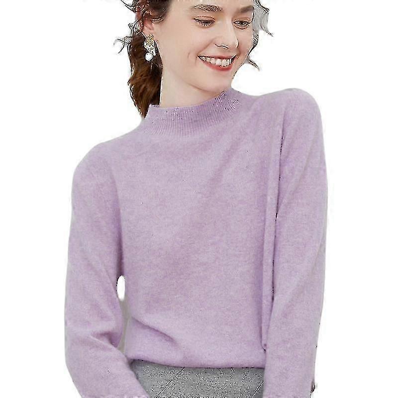 Women's Solid Color Wool Sweater