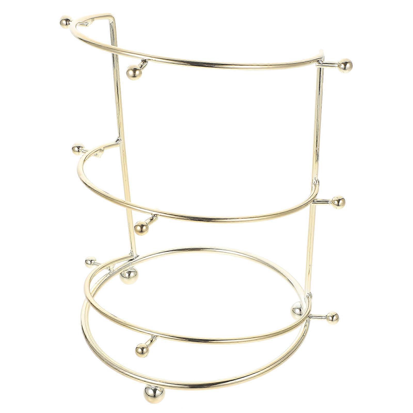 Metal Crown Organizer Stand, Functional Display for Accessories