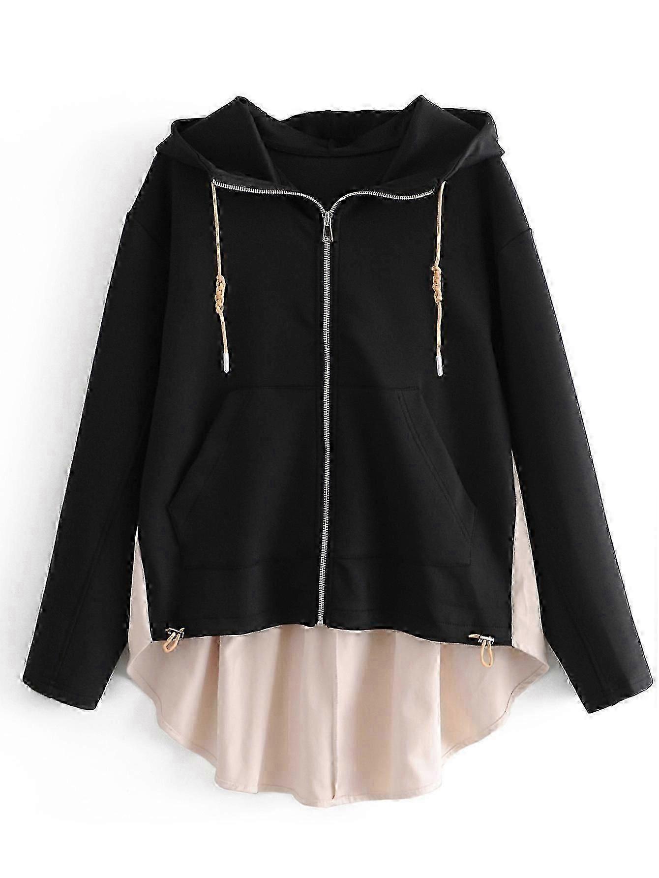 Women's Clothing Loose Zip Patchwork SZBS
