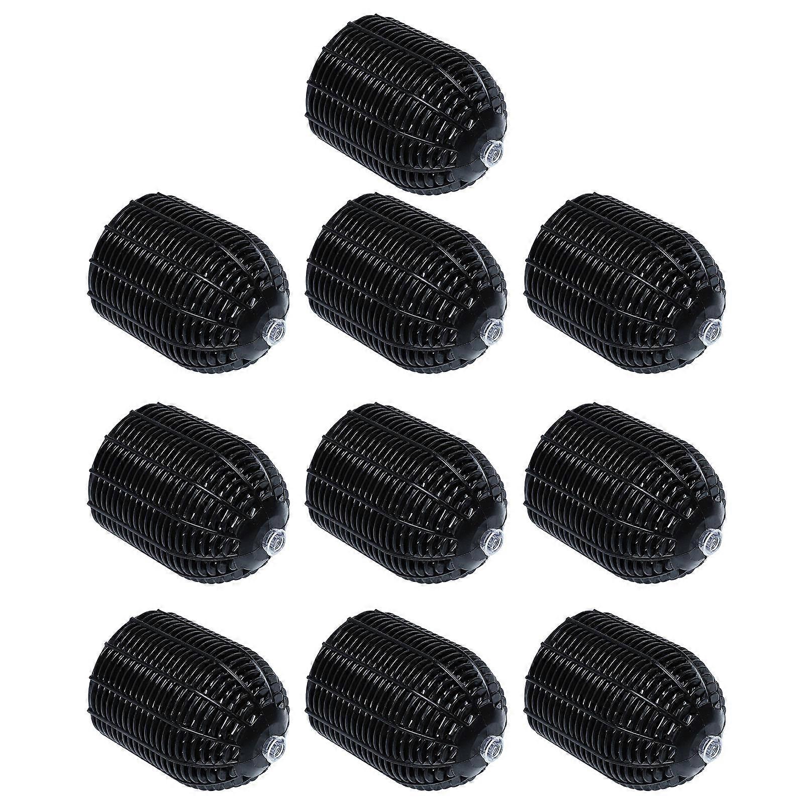 Rustic Lamp Shade For String Light Home Decoration Simple Design Black Plastic 10Pcs