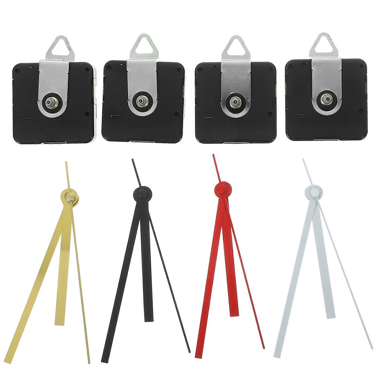 Diy Clock Mechanism Clock Movement Kit Simple Style Clock Mechanism For Replacement 4 Sets
