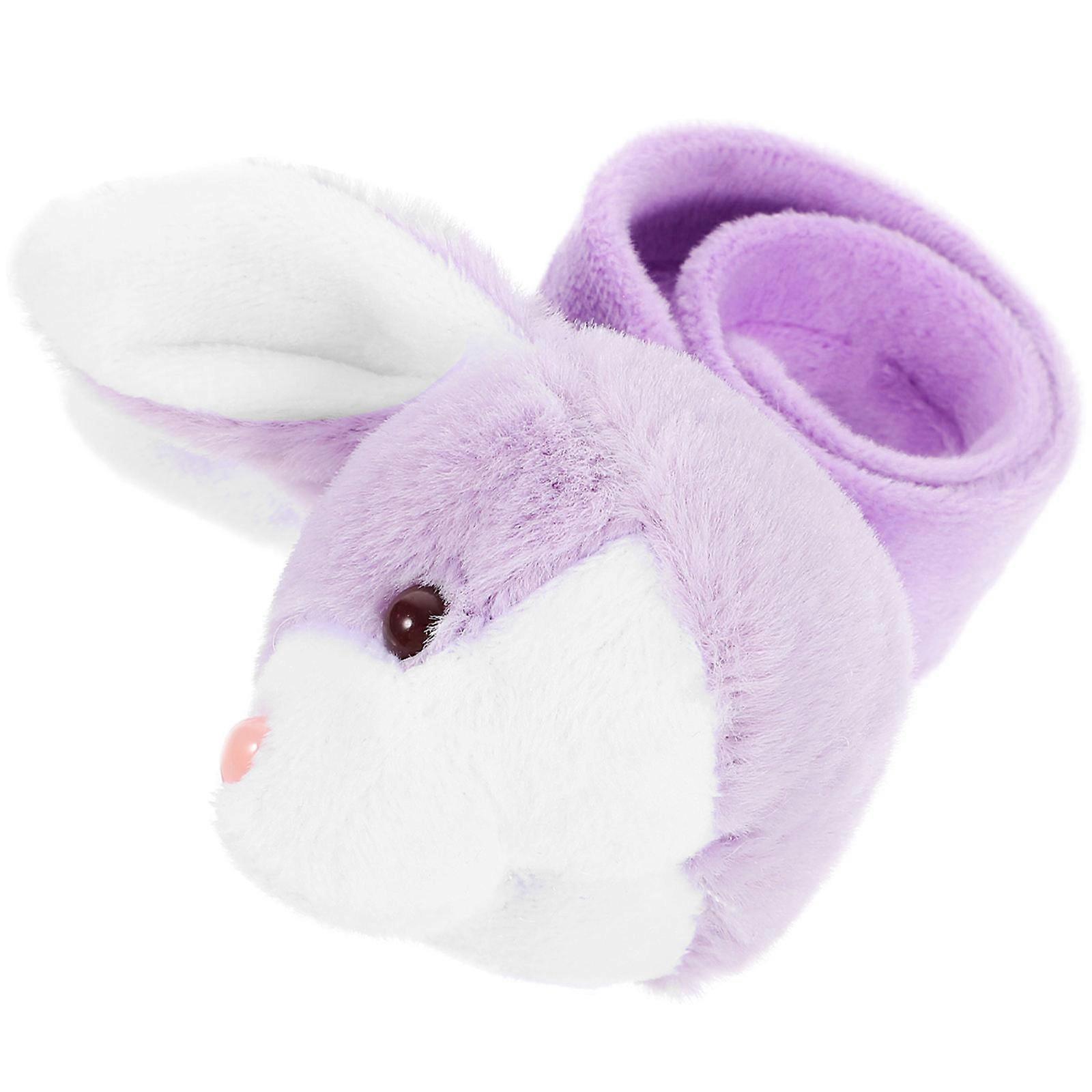 1 Piece Rabbit Plush Slap Bracelet Toy Wrist Hugger for Birthday Party Supply