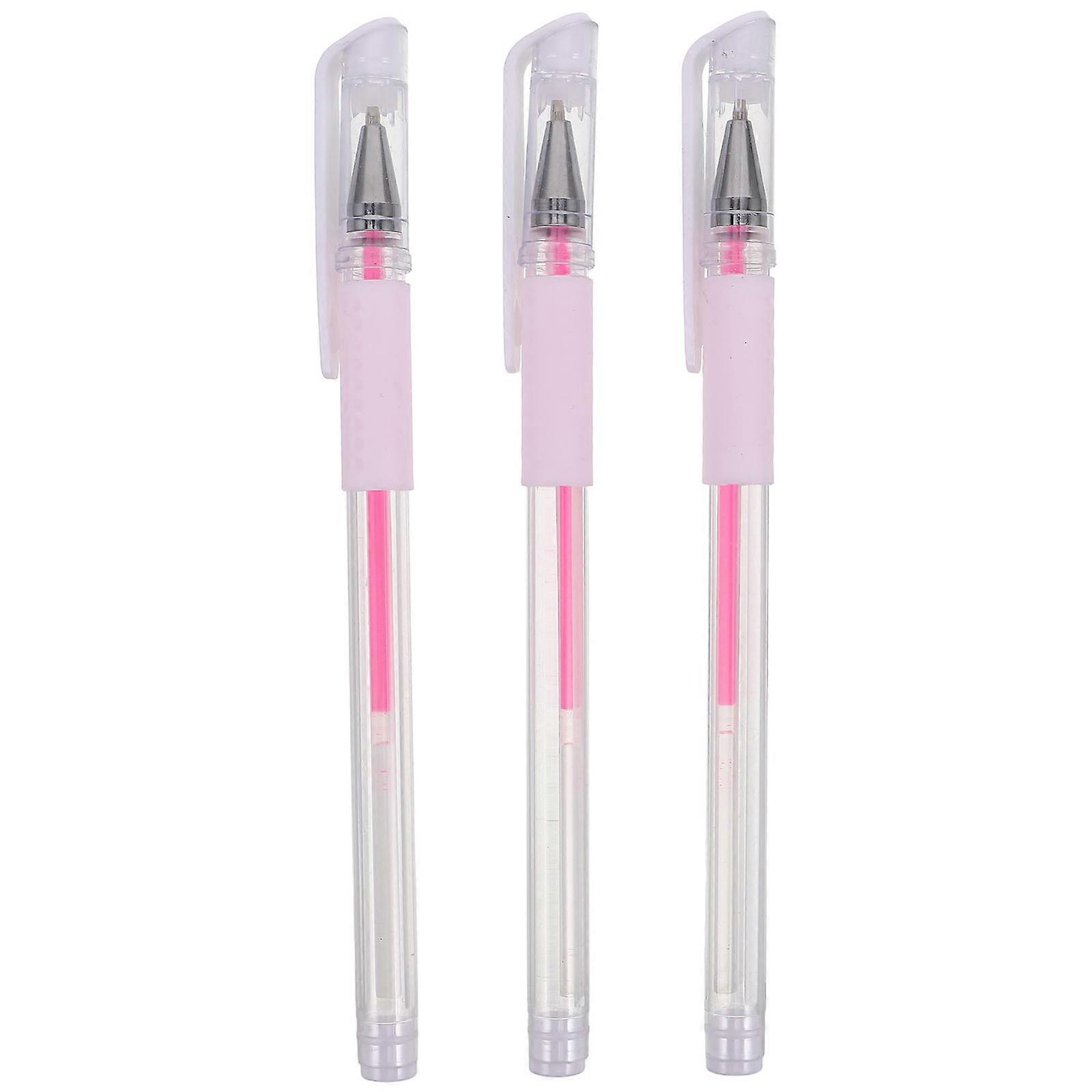 Eyebrow Makeup Tool Microblading Pen Precision Mapping Pink 15.00X1.50X1.00CM Waterproof 3Pcs