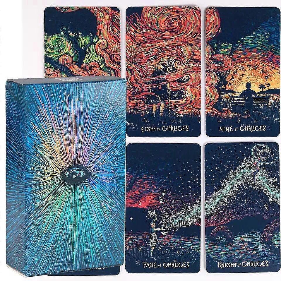 Prisma Visions Tarot Deck - Intuitive Art Cards & Guidebook