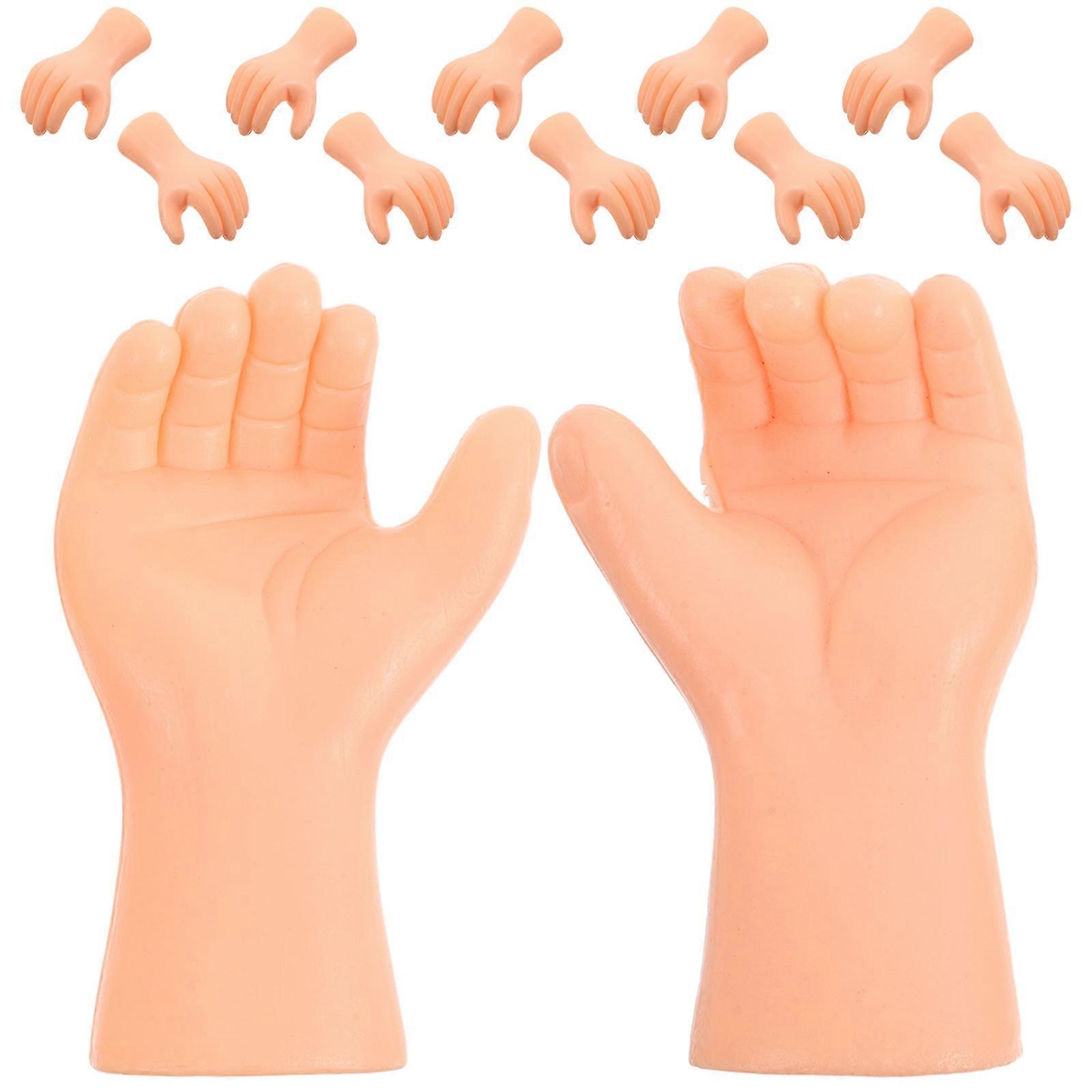 6 Pcs Realistic Plastic Hands for Dolls Miniature Hand Replacements for DIY Doll Making and Dollhouse Accessories