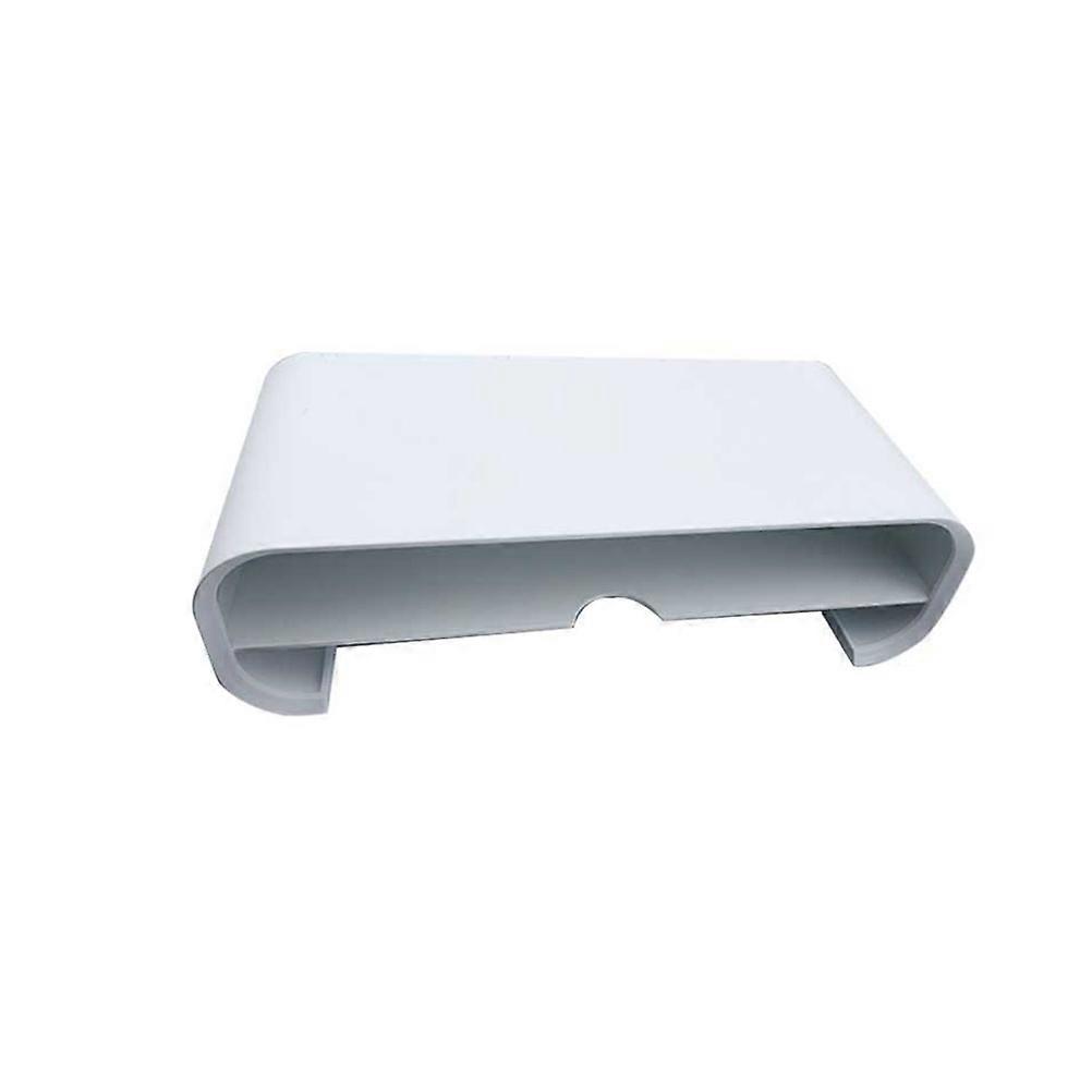 Monitor Shelf Computer Lifting Stand Desktop Computer Heightening Rack White Rectangular Modern Storage Space-saving 1Pack